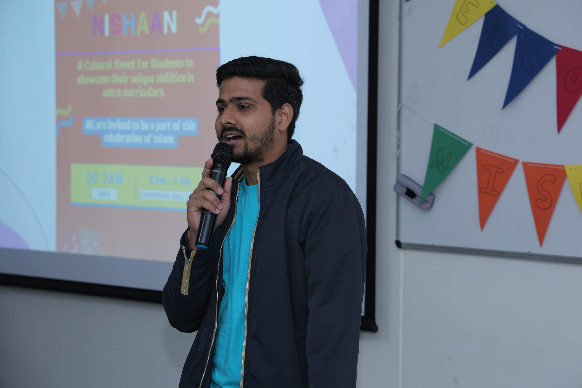 Poem recitation by a student 