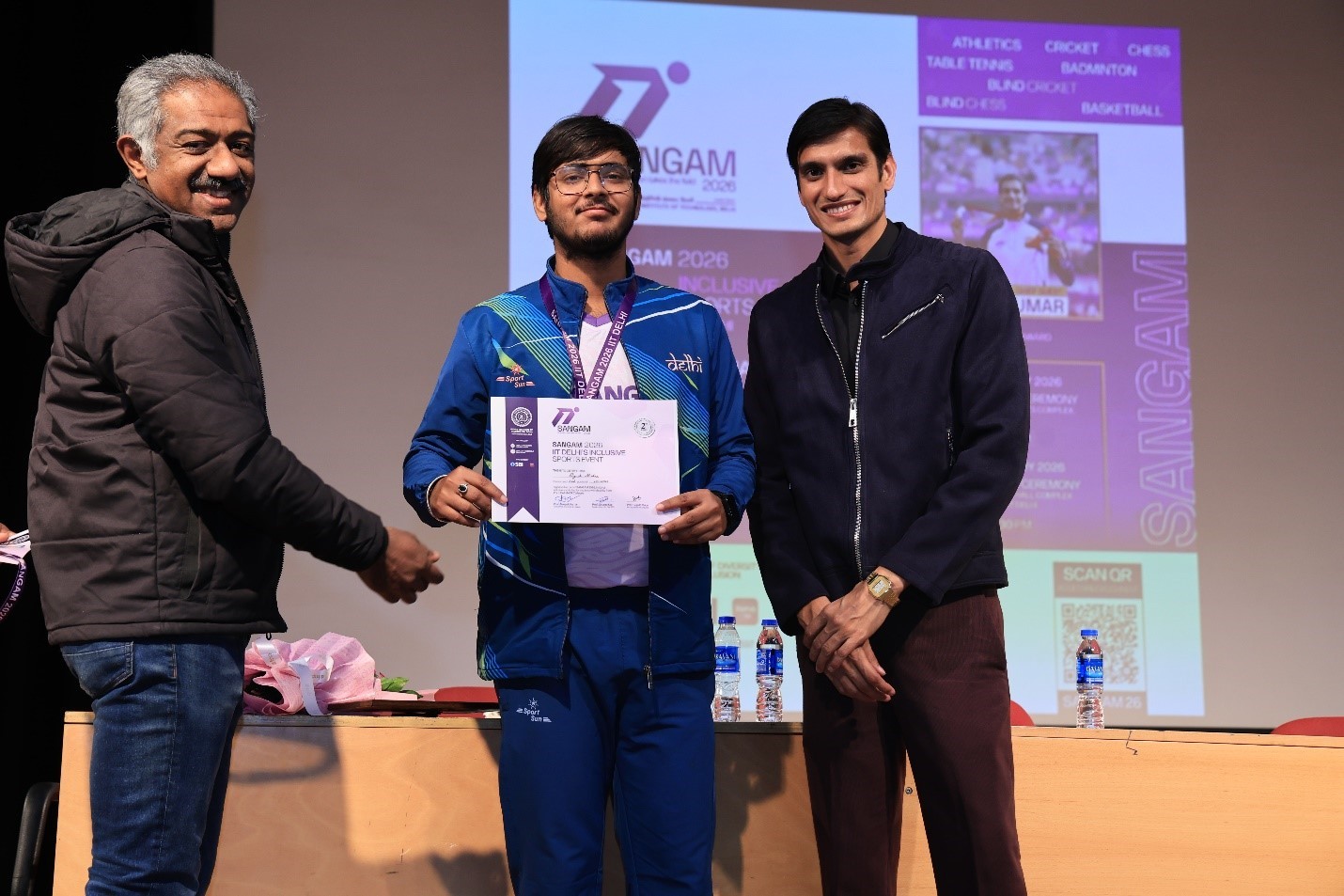 Certificate and medal distribution picture