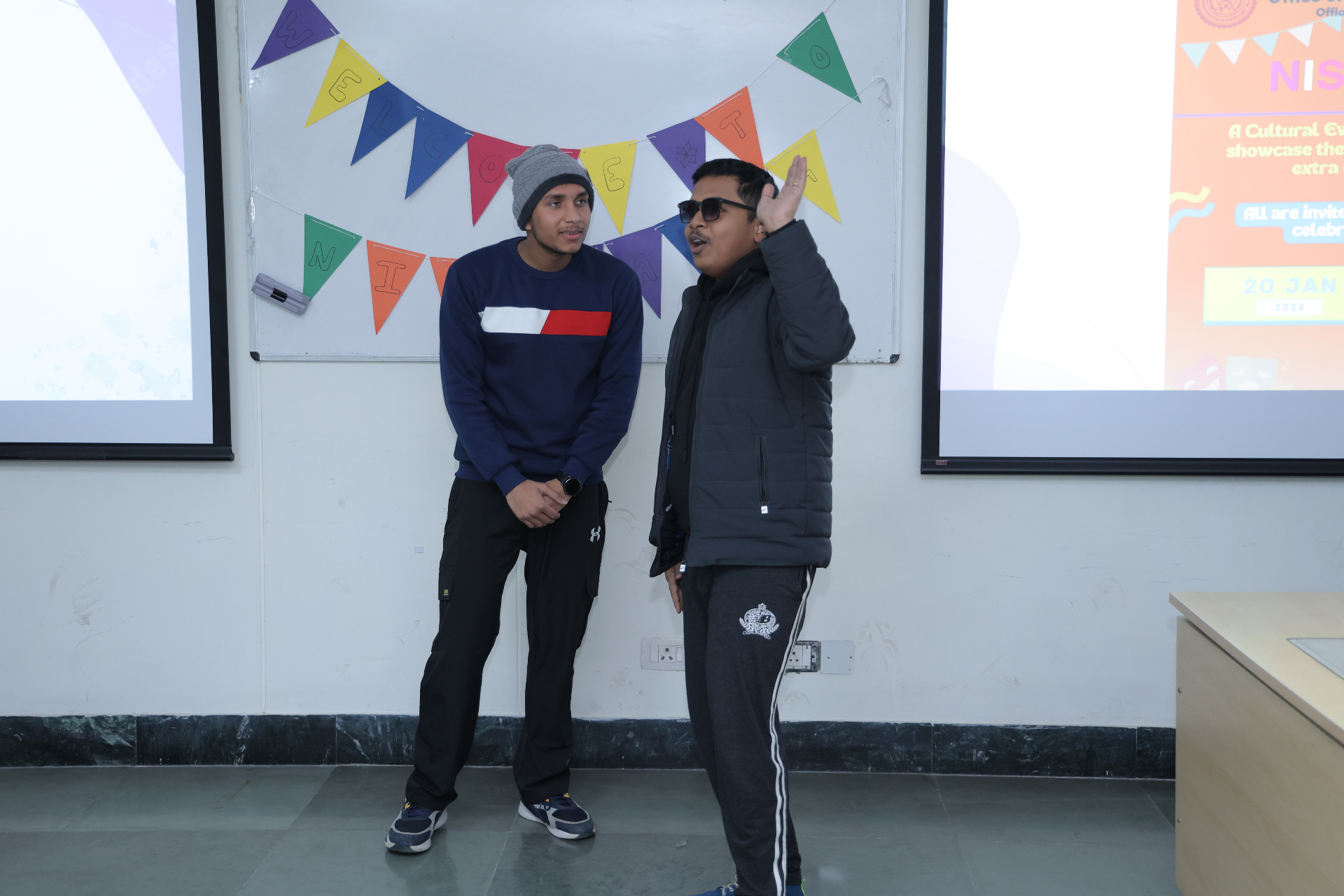 Drama performance by two students 