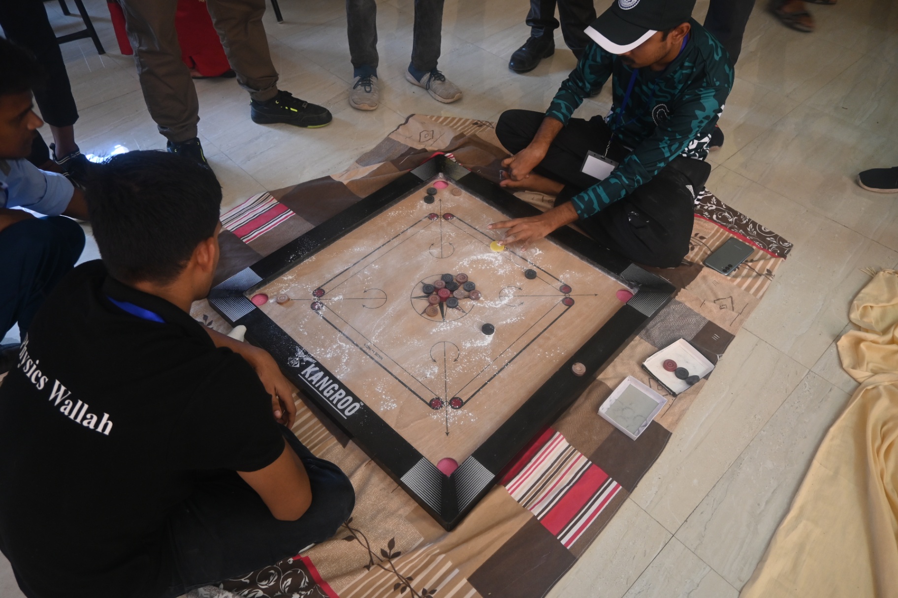 Carrom competition between students of different colleges